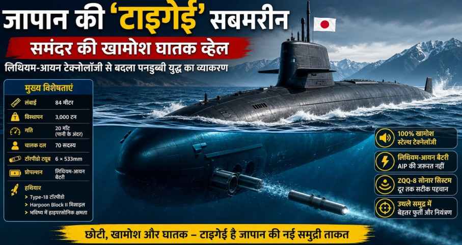 Japan Taigei Submarine: समंदर की खामोश ‘घातक व्हेल’ जिसने पनडुब्बी युद्ध की रणनीति बदल दी