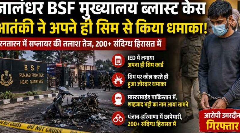 Major Breakthrough In Jalandhar Bsf Hq Blast Case
