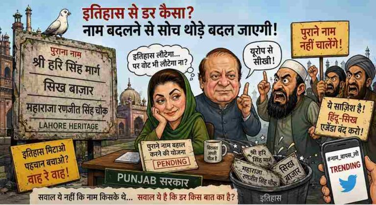 Lahore में हिंदू-सिख दौर के पुराने नाम बहाल करने पर बवाल, मरियम नवाज सरकार ने फिलहाल रोका फैसला? 1 Pakistan Delays Restoration Of Hindu-Sikh Era Names In Lahore