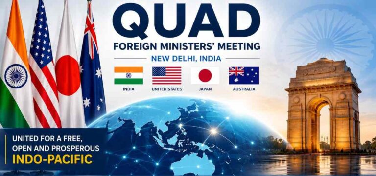 नई दिल्ली में Quad देशों की हाई-वोल्टेज बैठक, चीन से लेकर साइबर सुरक्षा तक दुनिया के बड़े मुद्दों पर मंथन 1 Quad |