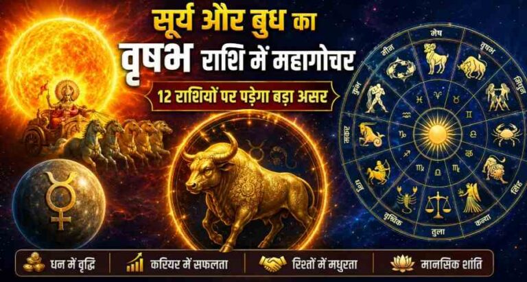 Surya Gochar 2026: सूर्य और बुध का वृषभ राशि में महागोचर: 12 राशियों पर पड़ेगा बड़ा असर, धन-करियर-रिश्तों में आएंगे बड़े बदलाव 1 Surya Gochar 2026