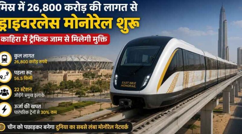 Egypt Launches $2.68 Billion Driverless Monorail In Cairo