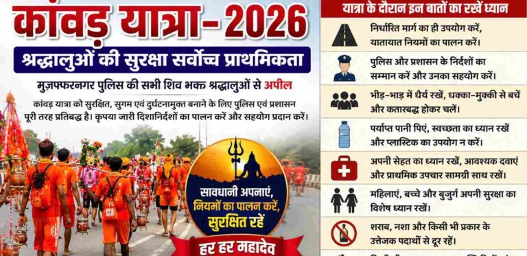 Kanwar Yatra 2026 Muzaffarnagar