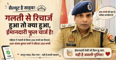 Muzaffarnagar Ssp Returns ₹299 After Woman Accidentally Recharges His Mobile