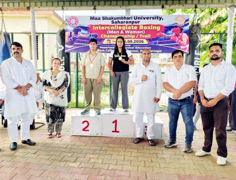 श्रीराम कॉलेज Muzaffarnagar के बॉक्सरों का दमदार प्रदर्शन, पुरुष-महिला वर्ग में जीते पदक; शिवांकी और लक्ष्य ने हासिल किया स्वर्ण 1 Muzaffarnagar News