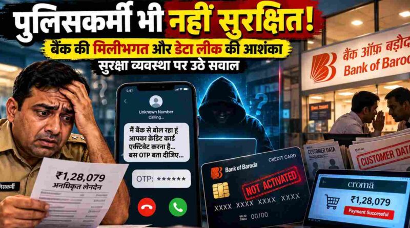पुलिसकर्मी के क्रेडिट कार्ड से 1.28 लाख की Cyber Fraud, बैंक की मिलीभगत और डेटा लीक की आशंका; सुरक्षा व्यवस्था पर उठे सवाल 1 Cyber Fraud Of ₹1.28 Lakh From Muzaffarnagar