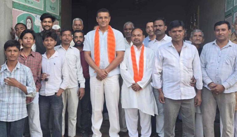 सांझक में Muzaffarnagar भाजपा ओबीसी मोर्चा के जिला अध्यक्ष विजय वर्मा का स्वागत 1 Vijay
